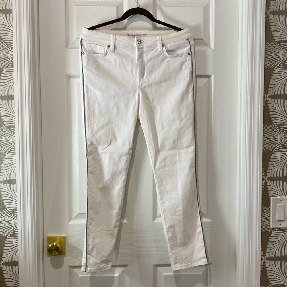 Tommy Bahama EllaTwill High Rise Ankle white jean